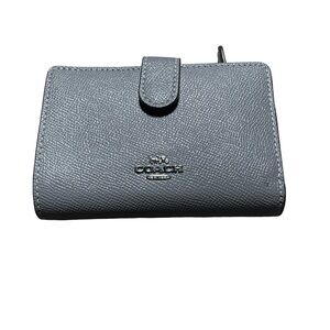 Coach Small Gray Leather Wallet